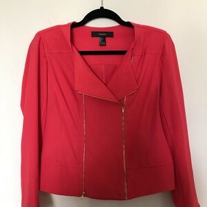 Forever 21 Women's Vibrant Coral Blazer